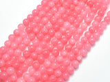 Jade Beads-Pink, 6mm Round Beads-BeadXpert