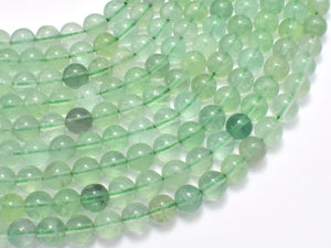 Green Fluorite Beads, 8mm Round Beads-Gems: Round & Faceted-BeadXpert