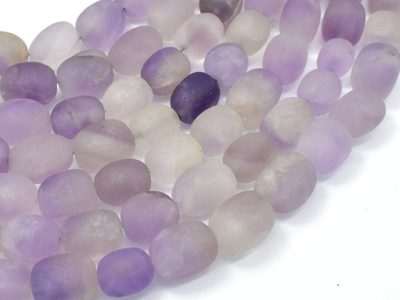 Matte Lavender Amethyst, Light Purple, 11x15mm Nugget Beads, 15 Inch-Gems: Nugget,Chips,Drop-BeadXpert
