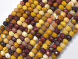 Mookaite Beads, 4x6mm Faceted Rondelle-Gems:Assorted Shape-BeadXpert