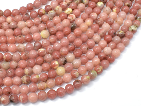 Spicy Jasper Beads, Plum Blossom Jasper, 6 mm Round Beads-Gems: Round & Faceted-BeadXpert