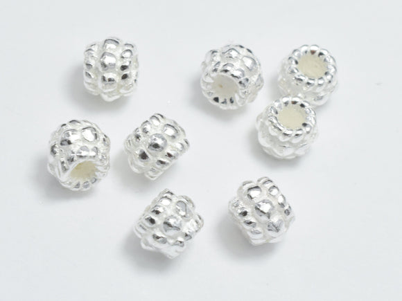 10pcs 925 Sterling Silver Beads, 4mm Rondelle Beads, Spacer Beads, 4x3.2mm-BeadXpert