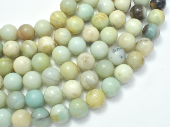 Amazonite Beads, 12mm (12.5mm) Round-BeadXpert