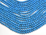 Howlite Turquoise Beads, Blue, 6mm Round Beads-Gems: Round & Faceted-BeadXpert