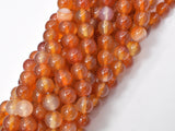 Carnelian Beads, Orange, 8mm, Round Beads-Gems: Round & Faceted-BeadXpert