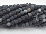 Matte Banded Agate Beads, 6mm Round Beads-Agate: Round & Faceted-BeadXpert