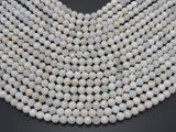 White Moonstone, 6mm (6.5mm) Round-BeadXpert