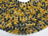 Golden Tiger Eye, Blue Tiger Eye, 6mm Faceted Prism Double Point Cut-Gems: Round & Faceted-BeadXpert