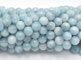 Genuine Aquamarine Beads, 8mm (8.5mm) Round-Gems: Round & Faceted-BeadXpert