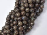 Chocolate Labradorite Beads, 8mm (8.4mm)-Gems: Round & Faceted-BeadXpert