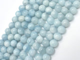 Genuine Aquamarine Beads, 8mm (8.5mm) Round-Gems: Round & Faceted-BeadXpert