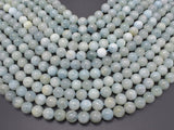 Aquamarine Beads, Round, 10mm-Gems: Round & Faceted-BeadXpert