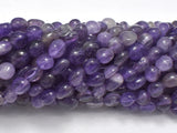 Amethyst, 6x7mm Nugget Beads, 15.5 Inch-BeadXpert