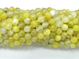 Lemon Matrix Quartz Beads, 6mm (6.4mm) Round Beads-Gems: Round & Faceted-BeadXpert