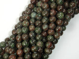 Red Green Garnet Beads, 6mm Round Beads-BeadXpert