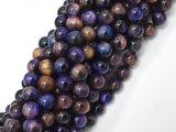 Tiger Eye - Purple, 8mm, Round-BeadXpert