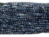 Blue Sapphire Beads, 3mm(3.5mm) Faceted Round, 15.5 Inch-Agate: Round & Faceted-BeadXpert