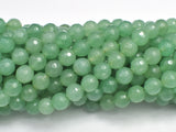 Green Aventurine Beads, 8mm Faceted Round Beads-BeadXpert