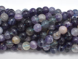 Fluorite Beads, Rainbow Fluorite, 8mm, Round 15 Inch-BeadXpert