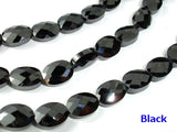 Cubic Zirconia Beads, CZ beads, Faceted Oval, 6x8mm, 6 Inch-Gems:Oval,Rectangle,Coin-BeadXpert