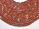 Red Jasper Beads, Round, 6mm-Gems: Round & Faceted-BeadXpert