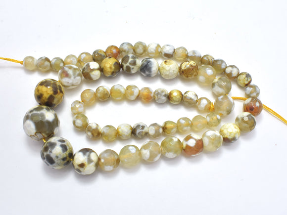 AGATE BEADS, 6-14MM GRADUATED FACETED ROUNG-Agate: Round & Faceted-BeadXpert