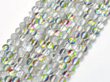 Mystic Aura Quartz-Silver, Rainbow, 6mm Round Beads-BeadXpert