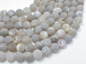Druzy Agate Beads, Geode Beads, 10mm Round Beads-Agate: Round & Faceted-BeadXpert