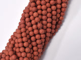 Matte Red Jasper Beads, 4mm (4.7mm)-Gems: Round & Faceted-BeadXpert