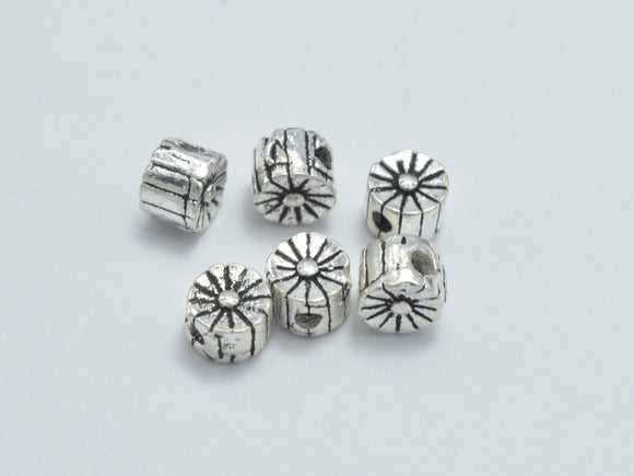10pcs 925 Sterling Silver Beads-Antique Silver, 3.5x2.5mm Tube Beads-Metal Findings & Charms-BeadXpert