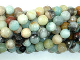 Amazonite, 10mm ( 10.5 mm) Faceted Round-Gems: Round & Faceted-BeadXpert