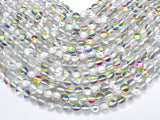 Mystic Aura Quartz-Silver, Rainbow, 8mm Round-Gems: Round & Faceted-BeadXpert