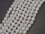 Mystic Coated White Agate, 8mm Faceted Round-Gems: Round & Faceted-BeadXpert