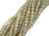 Gray Agate Beads, 4mm Faceted Round-Agate: Round & Faceted-BeadXpert