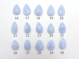 Blue Lace Agate Cabochon, Teardrop, Approx. (11-16)mmx(14-24)mm, Size vary-BeadXpert