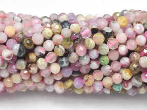 Watermelon Tourmaline Beads, 3.5mm Micro Faceted-Gems: Round & Faceted-BeadXpert