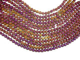 Druzy Agate Beads, Purple Gold Geode Beads, 6mm (6.5 mm) Round-Agate: Round & Faceted-BeadXpert