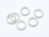 6pcs 925 Sterling Silver Jump Ring-Closed, 7.8mm, 1.5mm (18guage),-Metal Findings & Charms-BeadXpert