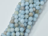 Genuine Aquamarine Beads, 8mm Round Beads-Gems: Round & Faceted-BeadXpert