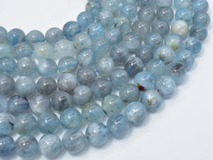 Genuine Aquamarine Beads, 10mm Round Beads-Gems: Round & Faceted-BeadXpert