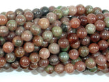 Red Green Garnet, 6mm Round Beads-BeadXpert