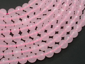 Rose Quartz, 10mm Faceted Round Beads-Gems: Round & Faceted-BeadXpert