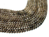 Smoky Quartz Beads, Round, 8mm-BeadXpert