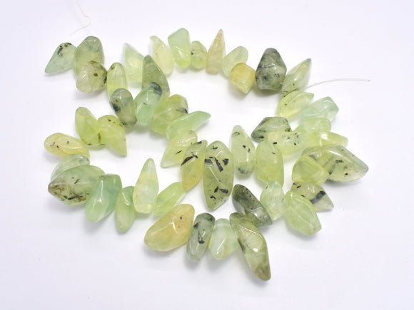 Prehnite, Approx. (9-15)x(14-25)mm Faceted Nugget Beads-BeadXpert
