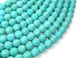 Turquoise Howlite, 8mm (7.5 mm) Faceted Round Beads-Gems: Round & Faceted-BeadXpert