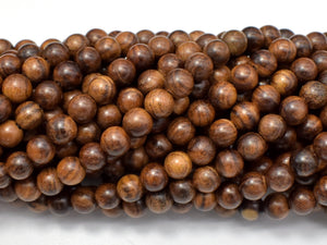 Black Rosewood Beads, 6mm Round Beads, 26 Inch-Wood-BeadXpert