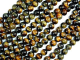 Blue / Yellow Tiger Eye, 6mm (6.5 mm) Round-Gems: Round & Faceted-BeadXpert