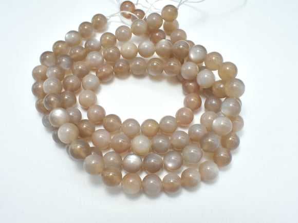 Gray Moonstone, 8mm Round Beads-Gems: Round & Faceted-BeadXpert