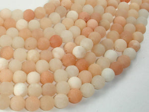 Matte Pink Aventurine Beads, 8mm, Round Beads-BeadXpert