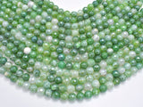 Mystic Coated Fire Agate- Green, 8mm Faceted-BeadXpert